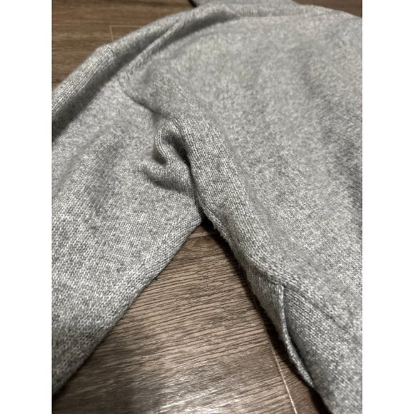 H&M oversized grey sweater turtleneck voluminous sleeves HM knit top m - Picture 8 of 11